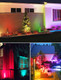 SUNVIE Christmas Spotlight Outdoor Color Changing Landscape Lighting 12W LED Spot Lights Outdoor with Remote Control 120V Waterproof Colored Spotlights for Outside House Garden Tree Decoration, 6 Pack