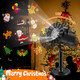 Christmas Projector Lights Outdoor, Brighter Projector Christmas,Waterproof Projector Light with 16 Replaceable Patterns,12 Theme,Decorations Projector Lights for Christmas Party Indoor