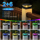 T-SUN Solar Post Cap Lights Color Changing Halloween Fence Post Cap Light with 4 Lighting Modes, 4x4 5x5 6x6 Wooden/Vinyl Post Cap Solar Light Outdoor for Deck Garden Porch Patio (6 Pack) T-SUN Solar Post Cap Lights Color Changing Halloween Fence Post Cap Light with 4 Lighting Modes, 4x4 5x5 6x6 Wooden/Vinyl Post Cap Solar Light Outdoor for Deck Garden Porch Patio (6 Pack)