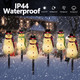Solar Christmas Snowman Lights Outdoor Decorations, Set of 3 Led Stake Lights, Waterproof Walkway Landscape Lights for Winter Yard, Garden, Lawn Decor (Snowman-Warm White)