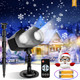 Snowflake Projector Lights Outdoor with Remote Control, Christmas Snowflake Projector Lights, IP65 Waterproof Snowfall Landscape Light Christmas Projector for Holiday,Garden