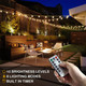 LED Globe String Lights Battery Operated 20FT 50LED Fairy Lights with 8 Lighting Modes, Hanging Lights for Bedroom Dorm Patio Garden Christmas Party, Warm White