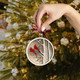 Cardinal Christmas Tree Ornaments,Red Cardinals Memorial ,It's a Visitor from Heaven,I am Always with You in Memory of Loved One Christmas Ornaments,Cardinal Bird Tree Topper Decorations (b)