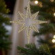 The Bridge Collection Jewel Beaded Cutout Star Ornament - Moravian Star Christmas Ornament - Star of Bethlehem