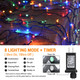 Toodour Christmas Lights Outdoor, 328ft 1000 LED Christmas String Lights, 8 Modes, Timer, Waterproof Christmas Fairy Twinkle Lights for Home Garden Yard Wedding Party Tree Xmas Decors - Multicolor