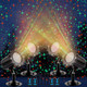 Treela 4 Pack Christmas Projector Lights Outdoor Decorations, Christmas Star Light Waterproof Holiday Projector LED Spotlights with Remote for Xmas Decor (Cute Star)