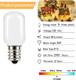 Christmas Villages Replacement Light Bulb 6W 6Watt Incandescent Night Light Bulb,120-Volt Mini Light Bulb Candelabra E12 Base for Home Decorate -6Pcs