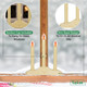 Tupkee Christmas Candolier Window Candles – with Flickering Bulbs – 3-Lights Indoor - Flameless Electric Window Candles Candelabra