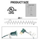 TW SHINE Christmas Lights, 20FT 100 Count Incandescent Mini Christmas Tree Lights, Waterproof Xmas String Lights for Outdoor Indoor Home Party Yard Decorations, Warm White TW SHINE Christmas Lights, 20FT 100 Count Incandescent Mini Christmas Tree Lights, Waterproof Xmas String Lights for Outdoor Indoor Home Party Yard Decorations, Warm White