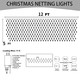 Outdoor Christmas Lights, 360 LED 12FT x 5FT Waterproof Christmas Net Lights Outdoor Plug in with 8 Modes, Warm White Christmas Mesh Lights Decorations for Xmas Indoor Tree Bush Yard Home Decor