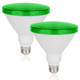 Green Colored Flood Light Bulbs - 15W(100W Equivalent) Green Bulb, Green Led Bulb with E26 Base Perfect for Porch, Christmas, Indoor, Outdoor, Party Decoration, Home Lighting, 2 Pack
