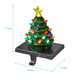 Christmas Ceramic Tree Stocking Holders with LED Lights - 4 Pack Green and White Christmas Tree Stocking Hangers for Mantle, Fireplace, Window Decoration Christmas Ceramic Tree Stocking Holders with LED Lights - 4 Pack Green and White Christmas Tree Stocking Hangers for Mantle, Fireplace, Window Decoration