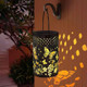 Butterfly Lanterns Outdoor Waterproof Christmas Hanging Solar Lights Rose for Women Men Metal Christmas Decoration Lanterns for Yard, Patio, Lawn, Tabletop, Pathway, Landscape, Garden Decor,Butterfly