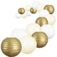 UNIQOOO 18PCS Metallic Gold Paper Lantern Wedding Decoration Set, Assorted Hanging Gold Japanese Paper Lantern, Reusable Easy Assemble, For Year Christmas Birthday Baby Shower Party Favor Supplies UNIQOOO 18PCS Metallic Gold Paper Lantern Wedding Decoration Set, Assorted Hanging Gold Japanese Paper Lantern, Reusable Easy Assemble, For Year Christmas Birthday Baby Shower Party Favor Supplies