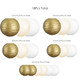 UNIQOOO 18PCS Metallic Gold Paper Lantern Wedding Decoration Set, Assorted Hanging Gold Japanese Paper Lantern, Reusable Easy Assemble, For Year Christmas Birthday Baby Shower Party Favor Supplies UNIQOOO 18PCS Metallic Gold Paper Lantern Wedding Decoration Set, Assorted Hanging Gold Japanese Paper Lantern, Reusable Easy Assemble, For Year Christmas Birthday Baby Shower Party Favor Supplies