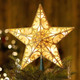 Christmas Star Tree Topper 3D Star Tree Topper 9.5In Metal Hollow Designed Built-in 10 Bulbs String Lights for Indoor Office Christmas Year Holiday Tree Decoration Christmas Star Tree Topper 3D Star Tree Topper 9.5In Metal Hollow Designed Built-in 10 Bulbs String Lights for Indoor Office Christmas Year Holiday Tree Decoration