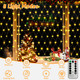 200 LED Christmas Net Lights Outdoor Decorations 3M2M Mesh Lights Fairy String Lights Plug in with Remote Timer 8 Modes Waterproof for Outside Bush Window Wall Patio Fence Party Decor-Warm White