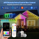 Permanent Outdoor Lights,100ft with 72 RGB+IC+Warm White+Cool White Eaves Lights,IP67 Waterproof Permanent Outdoor Lighting led,for Halloween Christmas, Work with Alexa, Google