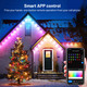Intelligent Permanent Outdoor Light 38 ft 24 LED Eaves Light Outdoor Light Christmas Decoration Fully Illuminate Your Home During The Year Work with Alexa Google Assistant