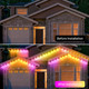Intelligent Permanent Outdoor Light 38 ft 24 LED Eaves Light Outdoor Light Christmas Decoration Fully Illuminate Your Home During The Year Work with Alexa Google Assistant