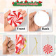 33pcs Candy Cane Christmas Tree Ornaments - Colorful Candy Decor for Tree, Year Party