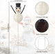 Snowman Pathway Lights,Solar Christmas Lights with Stakes Yard Decoration,Outdoor Rattan Lantern Solar Powered Light for Garden Landscape Patio Walkway