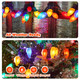 100FT Christmas Outdoor String Lights, Indoor C7 Light Strand with 66 Multi Color Strawberry LED Bulbs, Waterproof Linkable Green Wire Christmas Lights for Outside Bistro Cafe Party Christmas Tree