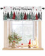 Christmas Curtain Valances for Windows, Buffalo Plaid Christmas Tree Snowflake Rod Pocket Valance Window Treatments Winter Xmas Short Curtains for Kitchen Bathroom Living Room 42 x 18 Inches, 1 Panel Christmas Curtain Valances for Windows, Buffalo Plaid Christmas Tree Snowflake Rod Pocket Valance Window Treatments Winter Xmas Short Curtains for Kitchen Bathroom Living Room 42 x 18 Inches, 1 Panel