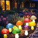 Solar Garden Decor Lights 8 est Crack Mushrooms Outdoor Decor Stake Lights, Waterproof Solar Pathway Lights Gardening s for Garden Gnomes Backyard Flower Bed Christmas Decorations