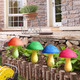 Solar Garden Decor Lights 8 est Crack Mushrooms Outdoor Decor Stake Lights, Waterproof Solar Pathway Lights Gardening s for Garden Gnomes Backyard Flower Bed Christmas Decorations