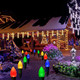 est Solar Christmas Lights Outdoor Christmas Decorations, Christmas Pathway Lights, Waterproof 20 LED C9 Strawberry String Lights with 20 Stakes for Driveway Walkway Christmas Tree, Multicolored