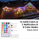 66FT Solar Rope Lights Outdoor - 200 LEDs 18 Color Changing Fairy Lights Outdoor Waterproof with Remote & Timer & 8 Lighting Modes, Indoor Outdoor Lights for Xmas Garden Fence Tree Party