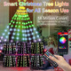 16.4FT Christmas Tree Decoration - 315 LEDs Customizable Star Waterfall Tree Lights with Remote, Timer, App Control Christmas Tree Lights with Music Sync for Xmas Yard Garden Party