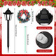 VIHOSE 4 Pcs 21.3 Inch Christmas Solar Pathway Lights Outdoor Waterproof Solar Christmas Street Lights with Ribbon Accessories Solar Outdoor Lights for Yard Pathway Walkway Holiday Decor(Wreath) VIHOSE 4 Pcs 21.3 Inch Christmas Solar Pathway Lights Outdoor Waterproof Solar Christmas Street Lights with Ribbon Accessories Solar Outdoor Lights for Yard Pathway Walkway Holiday Decor(Wreath)