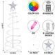VIHOSE 3 Pcs LED Spiral Christmas Trees Outdoor Light up Xmas Tree Collapsible Multicolor Smart LED Lighted Mode Christmas Tree with Star Topper for Christmas Outside Yard Porch Home (3ft) VIHOSE 3 Pcs LED Spiral Christmas Trees Outdoor Light up Xmas Tree Collapsible Multicolor Smart LED Lighted Mode Christmas Tree with Star Topper for Christmas Outside Yard Porch Home (3ft)