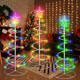 VIHOSE 3 Pcs LED Spiral Christmas Trees Outdoor Light up Xmas Tree Collapsible Multicolor Smart LED Lighted Mode Christmas Tree with Star Topper for Christmas Outside Yard Porch Home (3ft) VIHOSE 3 Pcs LED Spiral Christmas Trees Outdoor Light up Xmas Tree Collapsible Multicolor Smart LED Lighted Mode Christmas Tree with Star Topper for Christmas Outside Yard Porch Home (3ft)