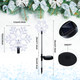VIHOSE 12 Pcs Solar Christmas Snowflake Pathway Lights LED Landscape Lights Decorative Stake Figurine Lights Waterproof Warm White Christmas Solar Stake Lights for Xmas Outdoor Patio Garden Yard Decor
