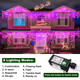 33FT Pink Christmas Lights Outdoor, 400 LED Icicle Lights for Outside, Plug in Twinkle Tree Lights Indoor with 8 Modes Timer Waterproof for House Eave Holiday Decor Wedding Yard Patio Decorations