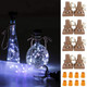 VOOKRY 8 Pack Solar Powered Wine Bottle Lights, 20 LED Waterproof Outdoor Solar Fairy String Cork Lights for Wedding,Christmas,Birthday,Halloween,Garden,Patio,Tabletop,Indoor Decor (Cool White)