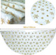 Christmas Tree Skirt 60 Inch, Gold Snowflake White Christmas Tree Decorations Indoor Sequin Tree Collar Faux Fur Plush Rug Xmas Large Mat Decor Ornaments for 4ft-9ft Tree