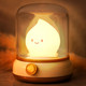 Flameless Candles Lamp, Led Candles,Cute Kerosene Lamp,Silicone Flame Amber Light,Adjustable Dimmable Rechargeable Night Light for Kids,Girls,Teenager Kids Bedroom Christmas