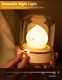 Flameless Candles Lamp, Led Candles,Cute Kerosene Lamp,Silicone Flame Amber Light,Adjustable Dimmable Rechargeable Night Light for Kids,Girls,Teenager Kids Bedroom Christmas