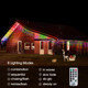 WBao Icicle Lights Outdoor, 432 LED 33FT Christmas Lights with 81 Drops, Remote Control, 3 Timer Settings, 8 Modes, Waterproof, Connectable Icicle Lights for Holiday Party Eaves Decor, Multicolor