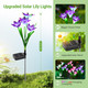 WdtPro Solar Lights Outdoor Garden Decorative Flowers 6 Pack, Waterproof Solar Garden Lights with 24 Lily Flowers, Multi-Color Changing LED Solar Powered Landscape Lights for Yard Garden Patio