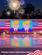 Smart Curtain Lights - 6.56 x 6.56ft American Flag Lights Outdoor App Controlled with Color Changing Optimum LED for Indoor, 4th of July, Christmas, Shop, Bar, Dynamic DIY IP65 Waterproof