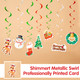 WERNNSAI Christmas Party Hanging Swirl Decorations - 27 Pieces Sparkly Streamer Party Spiral Ceiling Decorations Birthday Party Supply Xmas Themed Fiesta Ornaments WERNNSAI Christmas Party Hanging Swirl Decorations - 27 Pieces Sparkly Streamer Party Spiral Ceiling Decorations Birthday Party Supply Xmas Themed Fiesta Ornaments