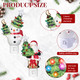 2 Pack Christmas Decoration Night Light Plug Ceramic Christmas Santa Night Light with Switch LED Snowman Night Light for Christmas Holiday Decor Home Room Fireplace Office