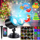 Christmas Projector Lights Outdoor, LED Holiday Projector Night Lights Waterproof with Remote Control & Timer for Christmas, Halloween, Party, Yard Garden Decorations