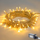 200LED 60FT Warm White LED Christmas Tree String Lights Outdoor Waterproof Twinkle Lights for Bedroom with 8 Modes Memory Function & Timer Plug in Xmas for House Holiday Indoor Decorations