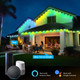 wowlite Permanent Outdoor Lights, 100FT Smart RGB Outdoor Lights with 63 Scene Modes, Waterproof Outside Decoration Lights with 72 LED Eaves Lights for Halloween Christmas Party Holiday